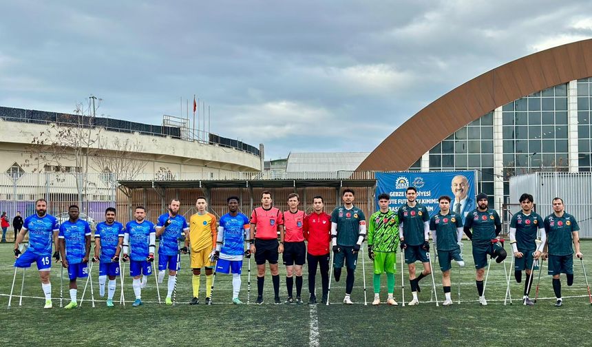 Gebze Belediyesi Ampute Futbol’dan bir galibiyet daha