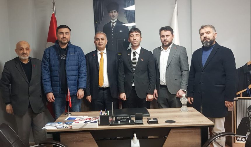 Saadet Partisi’nden Metin Yaşar’a hayırlı olsun ziyareti