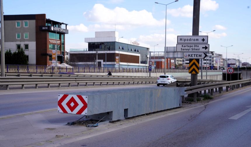 Büyükşehir’den 6 noktaya çarpışma yastıkları