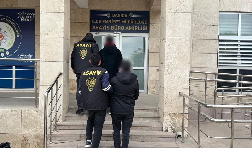 Darıca’da kasten yaralama suçlusu 2 kişi yakalandı