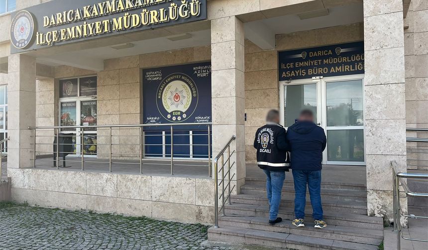 Nitelikli dolandırıcılık suçundan 5 yıl hapis cezası bulunan şahıs Darıca’da yakalandı