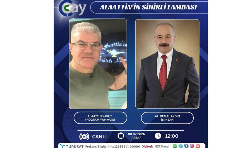 Gebzeli İş İnsanı Ali Kemal Aydın Çay TV'ye konuk oluyor