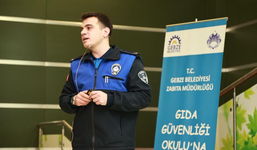 Gebze zabıtasından Güvenilir Gıda eğitimi
