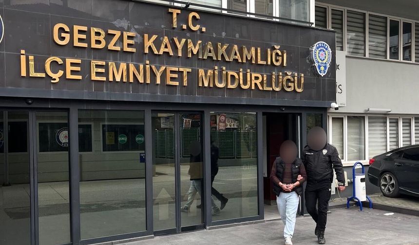 Hırsızlık suçundan 3 yıl 9 ay hapis cezası bulunan şahıs Gebze’de yakalandı
