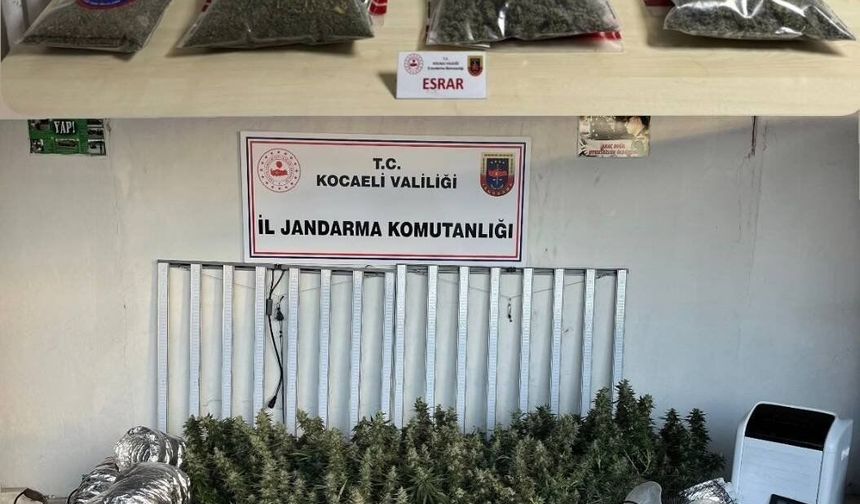 Jandarma’dan, Kocaeli genelinde 40 adrese operasyon