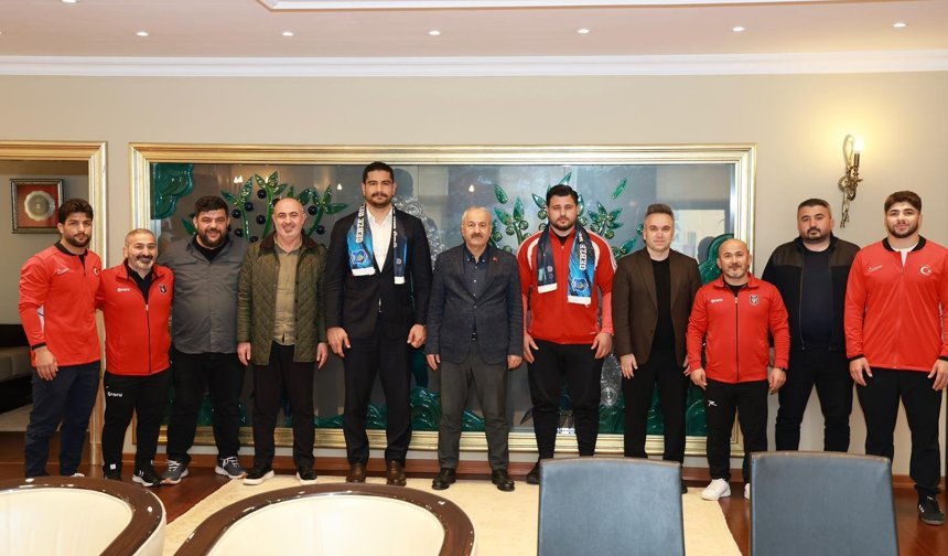Güreş camiasından başkan Büyükgöz’e ziyaret