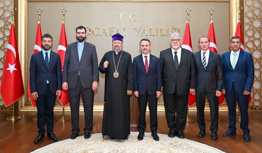 Türkiye Ermenileri Patriği Patrik II. Sahak Maşalyan, Vali Aktaş’ı ziyaret etti