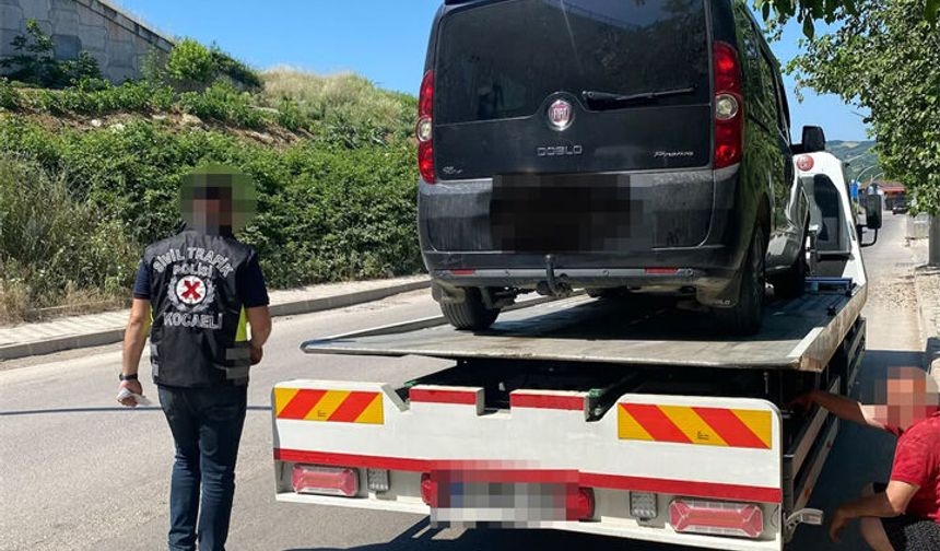 Korsan taşımacılık yapan araç sürücüsüne 100 bin TL ceza kesildi