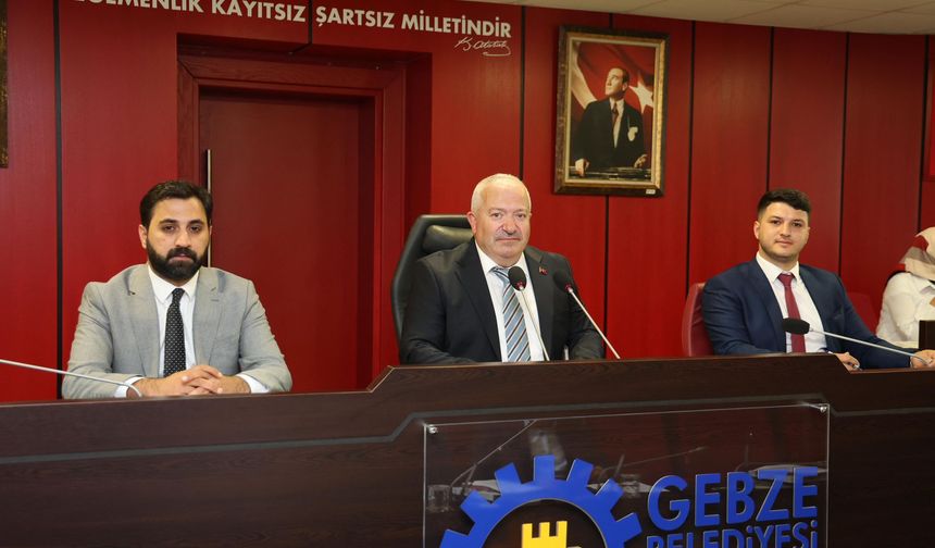 Gebze Belediyesi Haziran Meclisi’nde 19 gündem maddesi görüşüldü