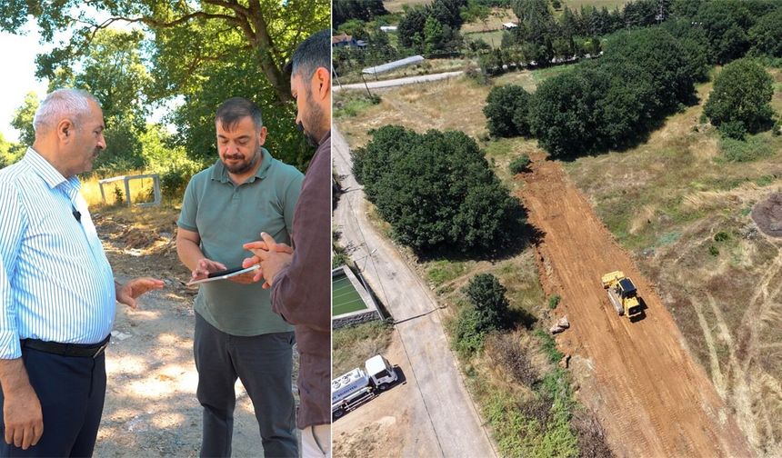 Başkan Büyükgöz imar yolu çalışmalarını yerinde inceledi