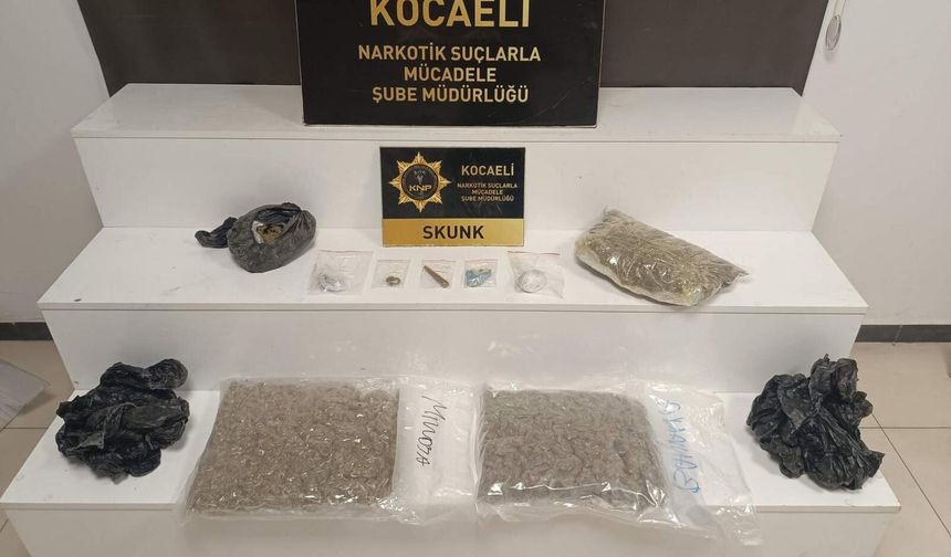 Kocaeli genelinde 3 kg 177 gr skank ele geçirildi
