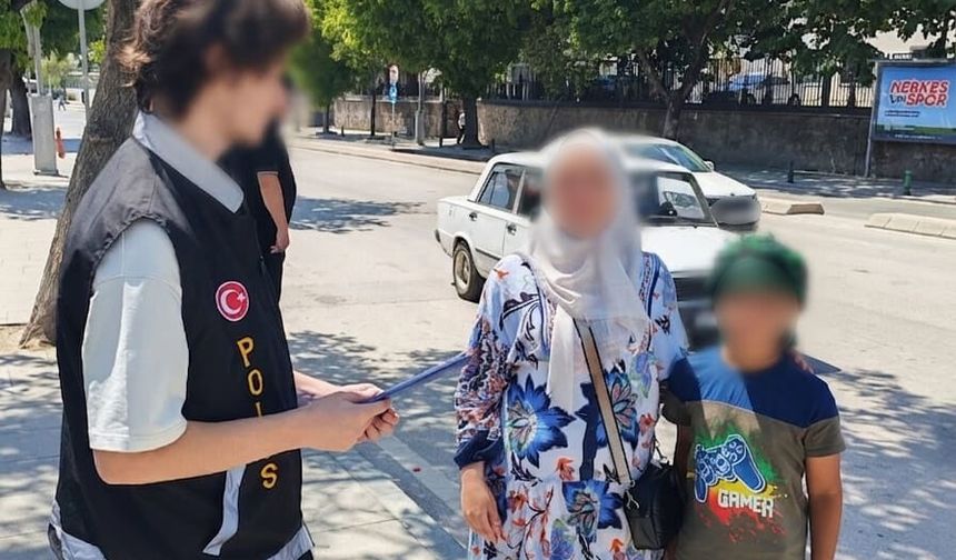 Dilencilik yaptırılan çocukların ailelerine para cezası verildi