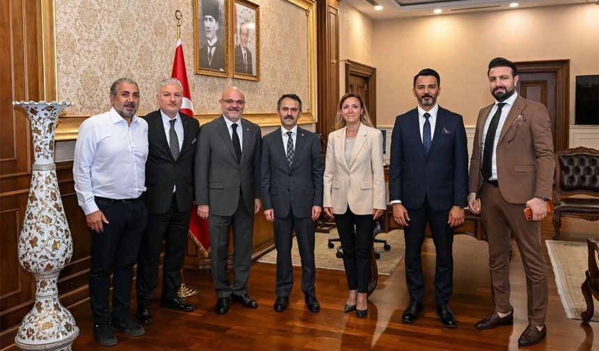 GTO Meclis Başkanı Oğuz Şerifalioğlu, Vali İlhami Aktaş'ı ziyaret etti