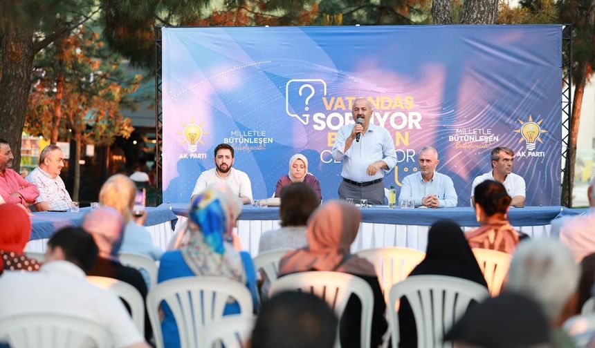 Başkan Büyükgöz, Çamlık Parkı'nda soruları cevapladı
