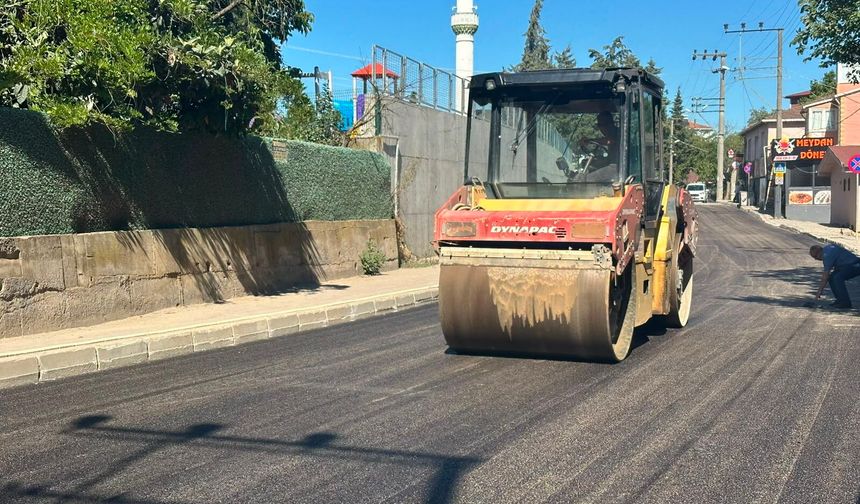 Pelitli Atatürk Caddesi’nde asfalt çalışması tamamlandı