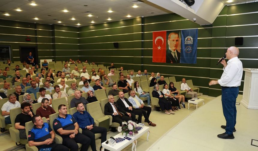 Gebze zabıtasından gıda güvenliği eğitimi