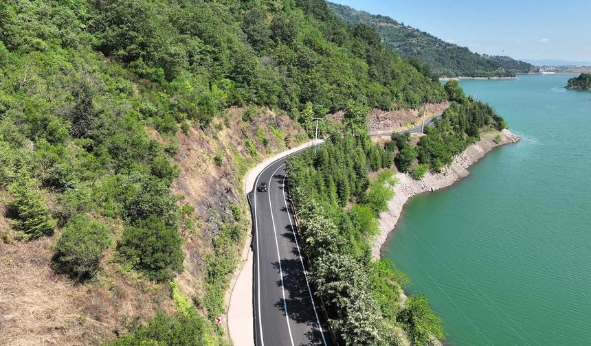 Yuvacık Barajı yolu yenilendi