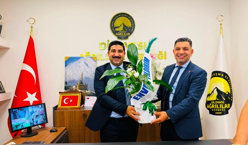 Enver Yıldırım'dan Dilovası Ağrılılar Derneği'ne ziyaret