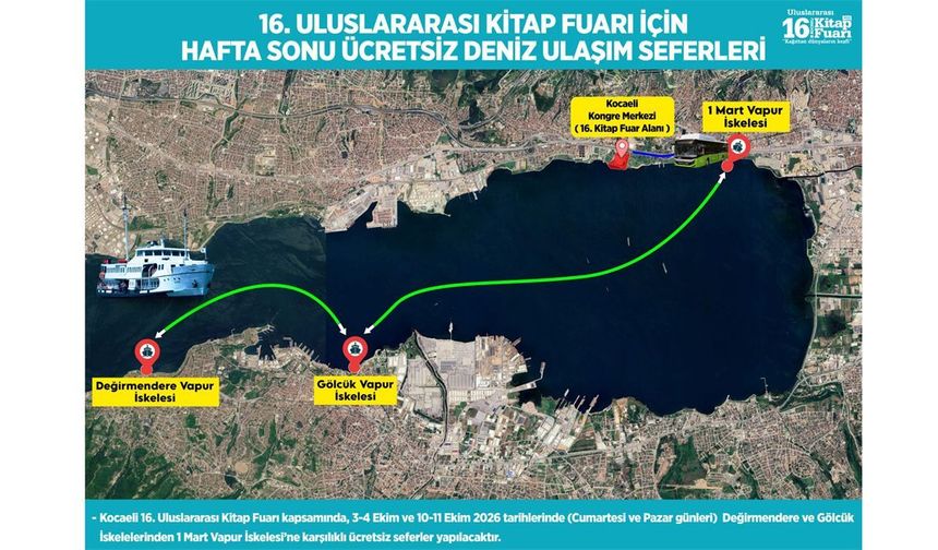 Kitapseverlere denizden fuara konforlu ulaşım