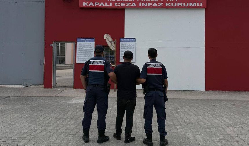 Bina içinden eşya hırsızlığı suçundan 13 yıl hapis cezası olan şahıs yakalandı