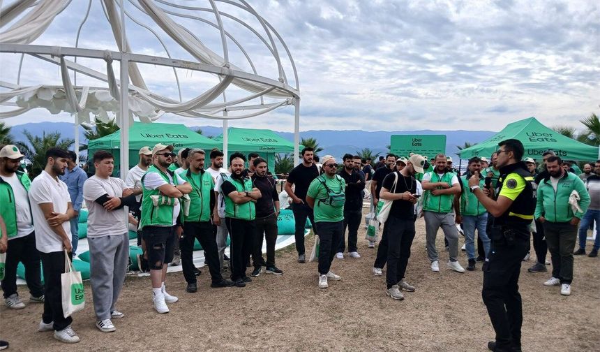 258 motorlu kuryeye eğitim verildi
