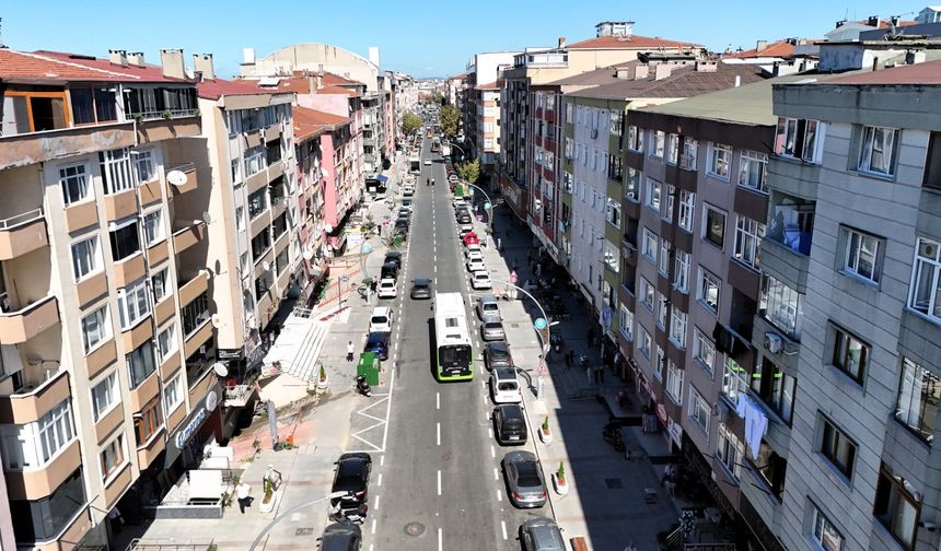 Şehit Numan Dede Caddesi yeni yüzüyle hizmette