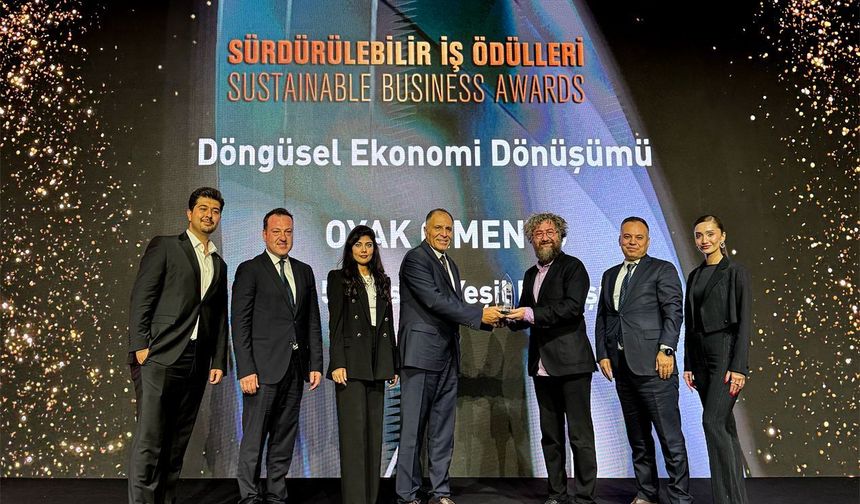 OYAK Çimento’ya ‘Döngüsel Ekonomi Dönüşümü’ ödülü