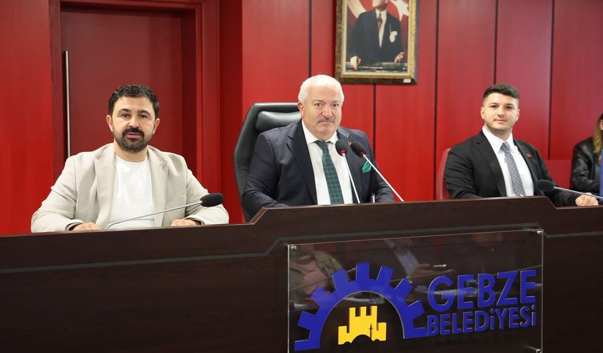 Gebze Belediyesi Ekim ayı olağan meclis toplantısı ilk oturumu gerçekleşti