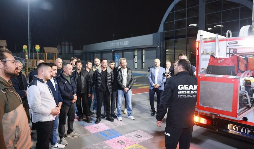 Gebze Belediyesi, Afetle Mücadele Gönüllülerini yetiştiriyor