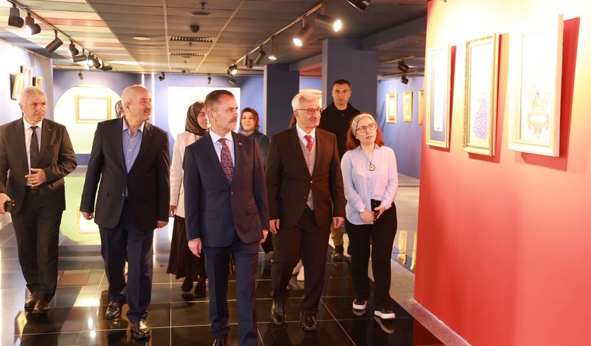 GESMEK sergisi protokolü ağırladı