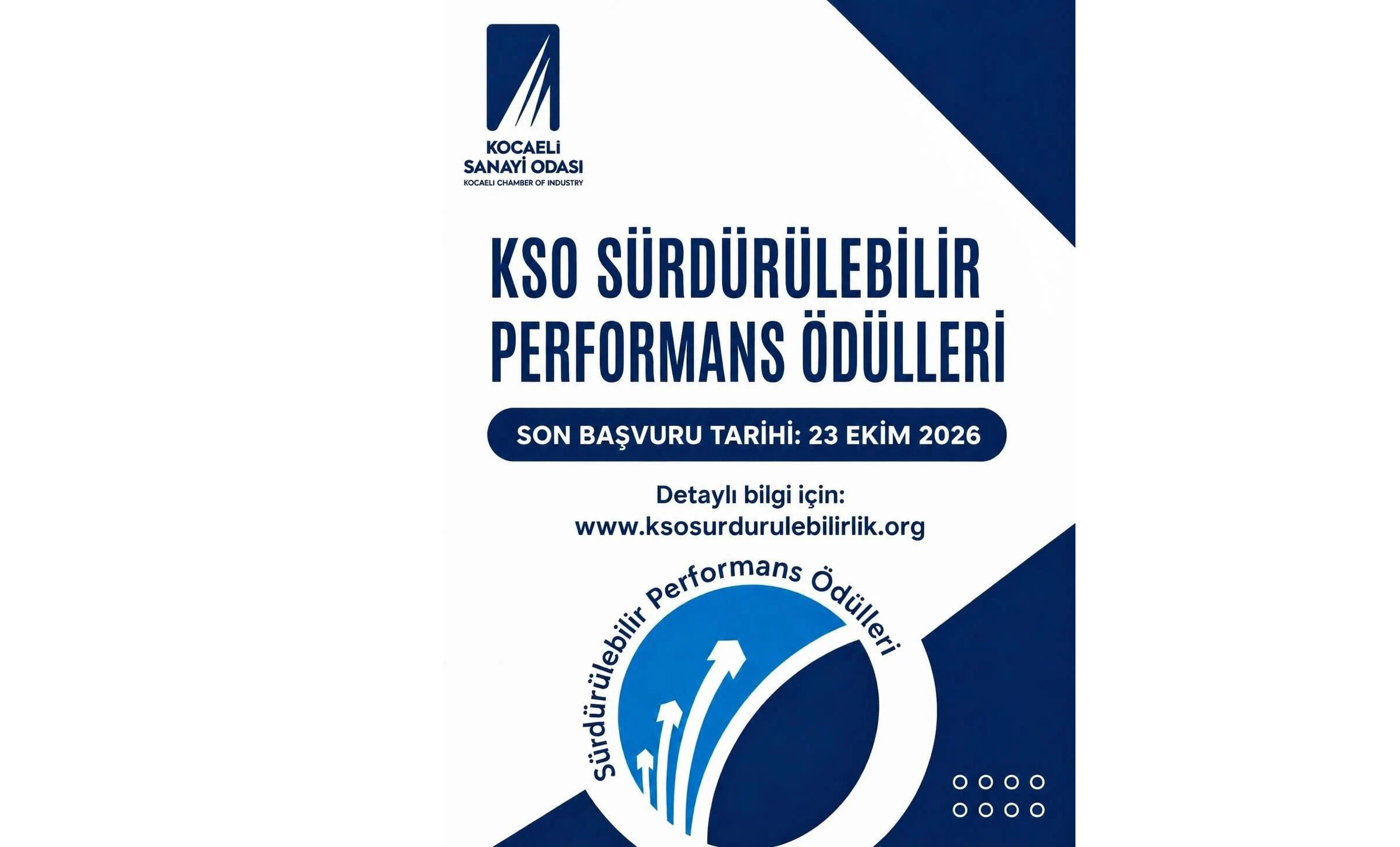 KSO Sürdürülebilir Performans Ödülleri için başvuru süresi uzatıldı